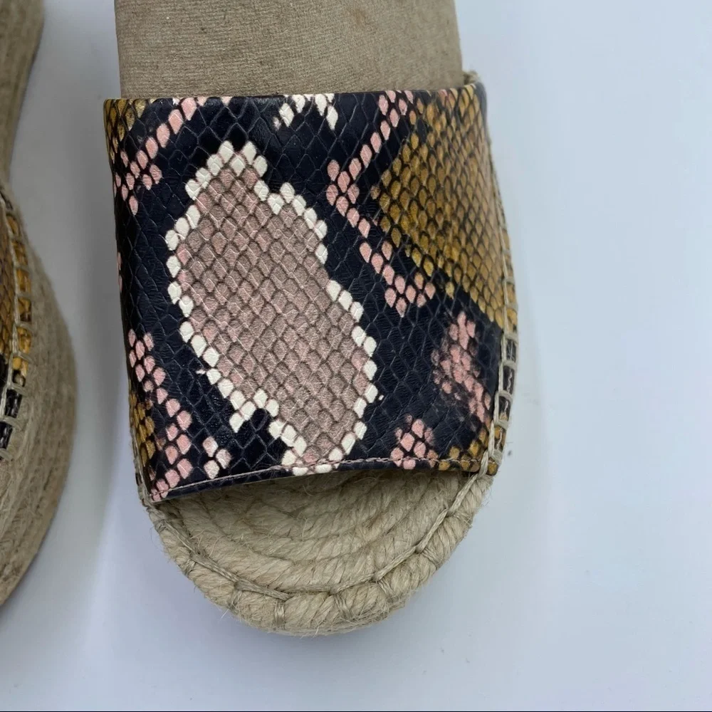 Marc Fisher Alida Espadrille Platform Sandal Sz 10